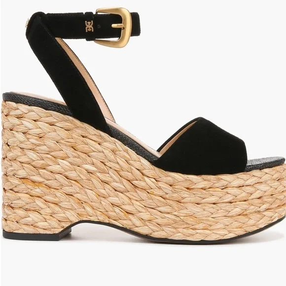 🌸SAM EDELMAN 🌸 April Platform Wedge Espadrille Sandal Size: 10 - Picture 3 of 12